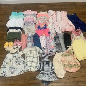 3-6 month baby girl clothing lot. Excellent condition. 50 items. Dress romper